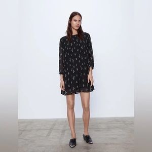 Zara Pleated Cactus Mini Dress